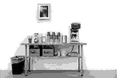Fotografía del área de café