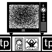 Gif animado de una televisión con estática